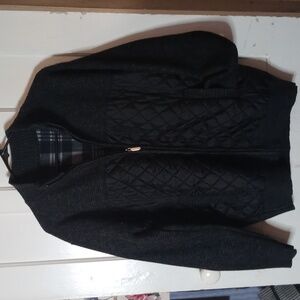MEN'S BLACK SIZE LARGE CARDIGAN